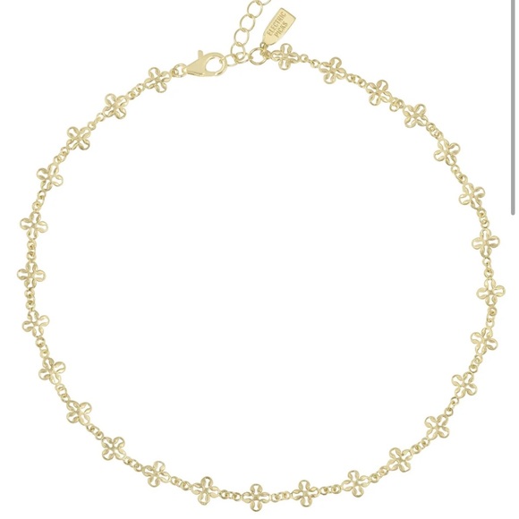 Electric Picks criss cross gold necklace - Picture 2 of 4